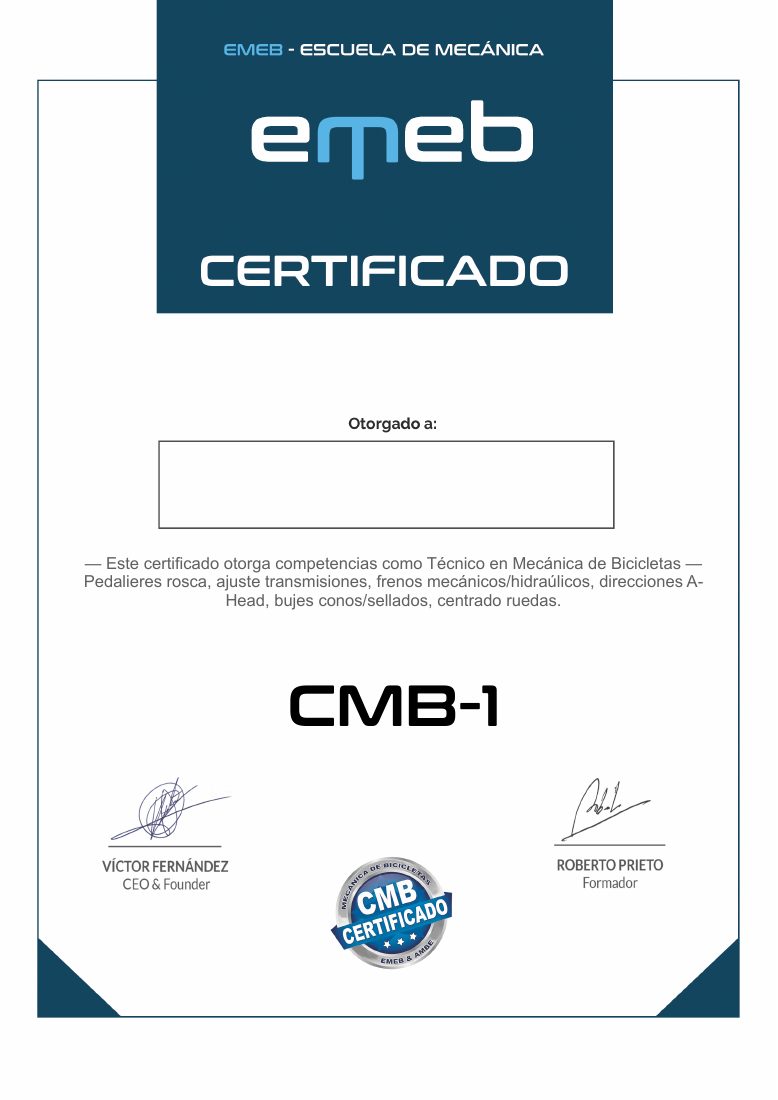 Vista previa del certificado CMB1